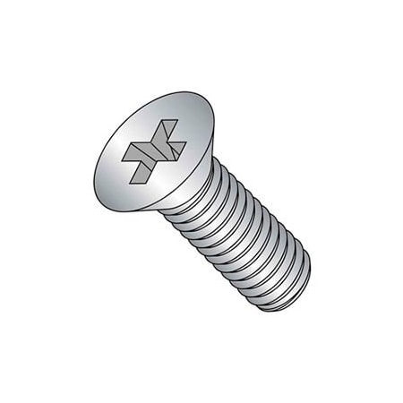 M2 X 0.4 X 20mm Machine Screw - Phillips Flat Head - Steel - Zinc - DIN 125B - Pkg Of 100